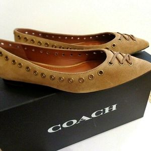 Coach VALERIE Suede Flats